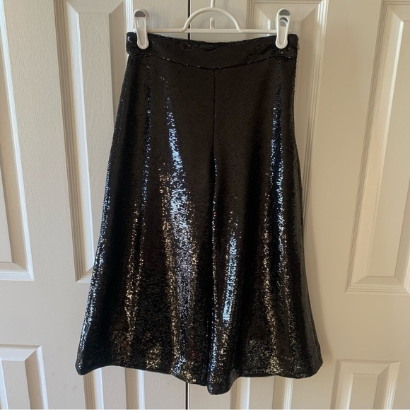 Maje Party Sequin Black Culottes - Picture 4 of 11